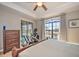 Bedroom with water views and exercise equipment at 1323 Mediterranean Dr # 111, Punta Gorda, FL 33950
