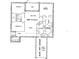 Two-bedroom, two-bath condo unit floor plan at 1323 Mediterranean Dr # 111, Punta Gorda, FL 33950