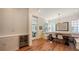 Charming breakfast nook with built-in bench seating and wood table at 1714 Irving St, Sarasota, FL 34236