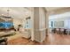 Open living area features hardwood floors and comfortable seating at 1714 Irving St, Sarasota, FL 34236
