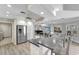 Modern kitchen with stainless steel appliances and an eat-in island at 2287 Bayshore Rd, Nokomis, FL 34275