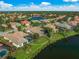 Aerial view of the house and surrounding community at 518 Luminary Blvd, Osprey, FL 34229