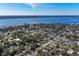 Aerial view of waterfront homes and community at 606 19Th W Ave, Palmetto, FL 34221