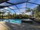 Screened pool and spa with paver deck at 16907 Verona Place, Lakewood Ranch, FL 34202
