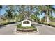 Gated community entrance to Calusa Lakes at 2123 Calusa Lakes Blvd, Nokomis, FL 34275