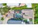 Overhead view of the house and pool area at 2139 Hawthorne St, Sarasota, FL 34239