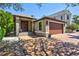 Attractive two-car garage and front entry at 2139 Hawthorne St, Sarasota, FL 34239
