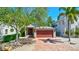 Attractive two-car garage and front entry at 2139 Hawthorne St, Sarasota, FL 34239