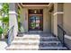 Elegant front entry with double doors and view of the backyard at 2139 Hawthorne St, Sarasota, FL 34239