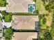 Aerial view showing house, backyard and surrounding landscape at 293 Turquoise Ln, Osprey, FL 34229