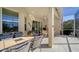 Spacious screened patio featuring a table and chairs, perfect for outdoor dining at 322 Siena Vista Pl, Sun City Center, FL 33573