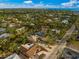 Bird's-eye view of a home showcasing its expansive backyard and surrounding neighborhood at 4817 Ocean Blvd, Sarasota, FL 34242