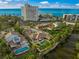 Luxury home with a large pool and tropical landscaping near the beach at 4817 Ocean Blvd, Sarasota, FL 34242