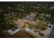 Expansive home on waterfront lot, aerial view at 4817 Ocean Blvd, Sarasota, FL 34242