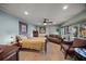 Comfortable bedroom with king-size bed and sitting area at 4817 Ocean Blvd, Sarasota, FL 34242