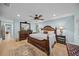 Spacious main bedroom with king bed and walk-in closet at 4817 Ocean Blvd, Sarasota, FL 34242
