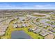 Community overview with lake and various houses at 5107 Coral Reef Way, Bradenton, FL 34211
