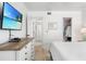 Comfortable bedroom with ensuite bathroom access at 1007 Gulf N Dr # 106, Bradenton Beach, FL 34217