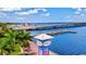 Aerial view of a waterfront park with a riverwalk and bridge at 1524 2Nd E Ave, Bradenton, FL 34208