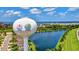Aerial view of Bradenton water tower and surrounding neighborhood at 1524 2Nd E Ave, Bradenton, FL 34208