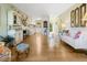 Open concept living room with view of the kitchen at 2155 Wood St # B17, Sarasota, FL 34237