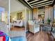 View from the patio showcases living room and backyard at 2155 Wood St # B17, Sarasota, FL 34237