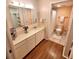 Clean bathroom with double vanity and shower at 226 Lakewood Dr # 226, Bradenton, FL 34210