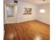 Spacious living room with wood-look floors at 226 Lakewood Dr # 226, Bradenton, FL 34210