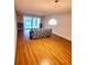 Bright living room with lake view and wood floors at 226 Lakewood Dr # 226, Bradenton, FL 34210