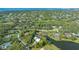 Modern home nestled in a lush, wooded area near a lake at 269 Pine Ranch Trl, Osprey, FL 34229