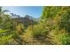 Mature tropical plants and a pergola in the garden at 269 Pine Ranch Trl, Osprey, FL 34229