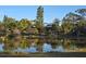 Lakefront property with home reflection on calm water at 269 Pine Ranch Trl, Osprey, FL 34229