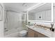 Modern bathroom with updated vanity and a glass shower at 310 Wexford Ter # 164, Venice, FL 34293