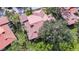 Aerial view showing house, landscaping, and neighboring homes at 3404 Falcon Pl, Bradenton, FL 34210