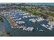 Full-service marina with numerous boat slips at 3408 Fair Oaks Ln, Longboat Key, FL 34228