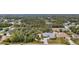 Aerial view of property highlighting its spacious lot at 4801 Brickell Dr, North Port, FL 34286
