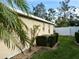 Partial view of backyard with lawn and fence at 5115 44Th St W, Bradenton, FL 34210