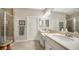 Double vanity bathroom with large shower at 5846 Cavano Dr, Sarasota, FL 34231