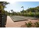 Two bocce ball courts with brick patios at 5846 Cavano Dr, Sarasota, FL 34231