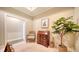 Elegant hallway with antique furniture at 5846 Cavano Dr, Sarasota, FL 34231