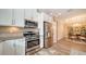 Modern kitchen with stainless steel appliances and granite counters at 5846 Cavano Dr, Sarasota, FL 34231