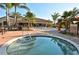 Relaxing community spa with palm trees at 5846 Cavano Dr, Sarasota, FL 34231