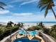 Private pool and direct beach access at 6161 Gulf Of Mexico Dr, Longboat Key, FL 34228