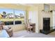 Home office with view and built-in desk at 760 Village Cir # 109, Venice, FL 34292