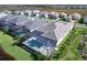 Aerial view showing the home's location and community features at 8367 Sea Glass Ct, Sarasota, FL 34240