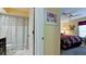 Clean bathroom with shower and tub at 11013 Jasmine Cir, Bradenton, FL 34209