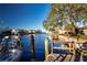 Tranquil waterfront view with private dock and boat access at 2047 Iowa Ne Ave, St Petersburg, FL 33703