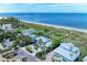 Beachfront home with ocean view and neighboring houses at 506 S Casey Key Rd, Nokomis, FL 34275