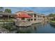 Clubhouse patio overlooking the water at 5218 Wedgewood Ln # 72, Sarasota, FL 34235