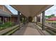 Covered walkway leading to clubhouse entrance at 5218 Wedgewood Ln # 72, Sarasota, FL 34235
